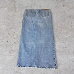 Mens vintage Y2K baggy light wash faded denim jeans size 36x30
